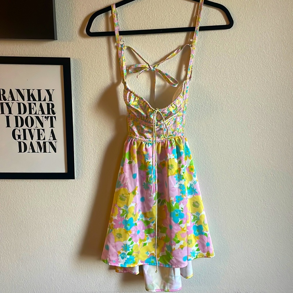 For love and lemons floral mini dress size xs